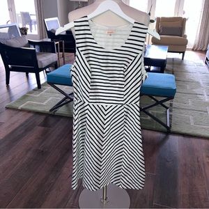 NWOT Stitch Fix Pomelo Dress- Black White Stripe-M
